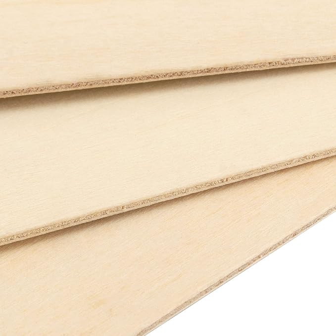 JOIKIT 24 PCS 12 x 8 x 1/16 Inch Basswood Sheets, 1.5mm Thick Unfinished