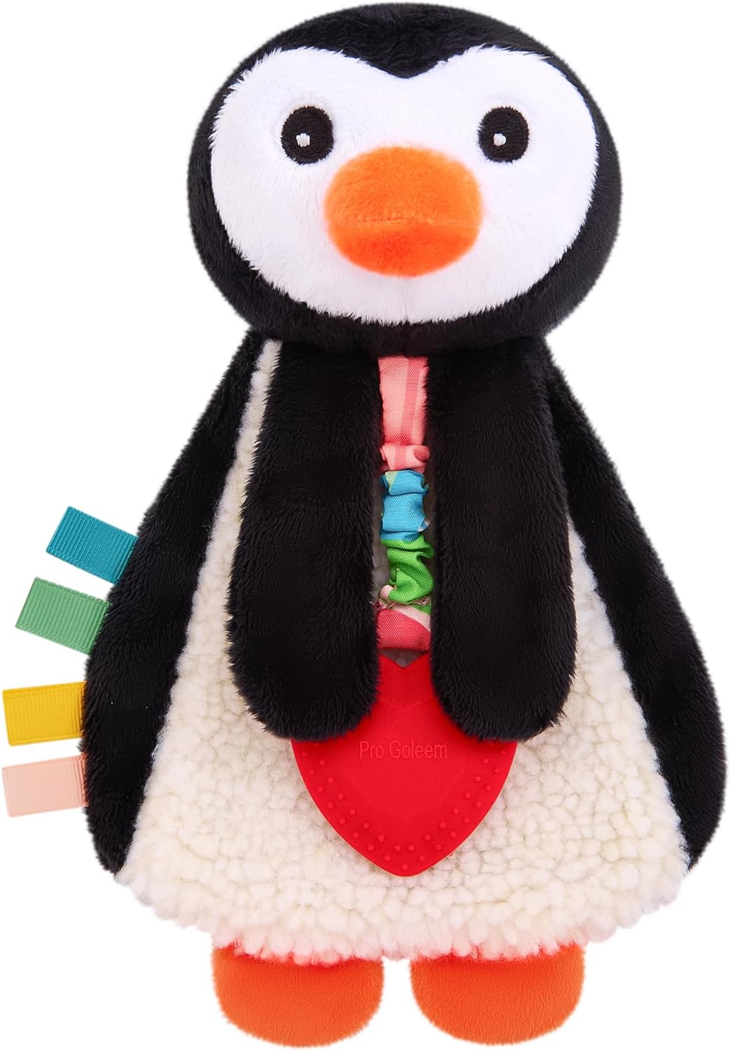 Pro Goleem Penguin Loveys for Babies Girl and Boy, Baby Lovey with Teether, Baby Toys 0 3 6 9 12 Months, Safety Teething Toys for Babies Infant Newborn and Toddler Baby Gifts