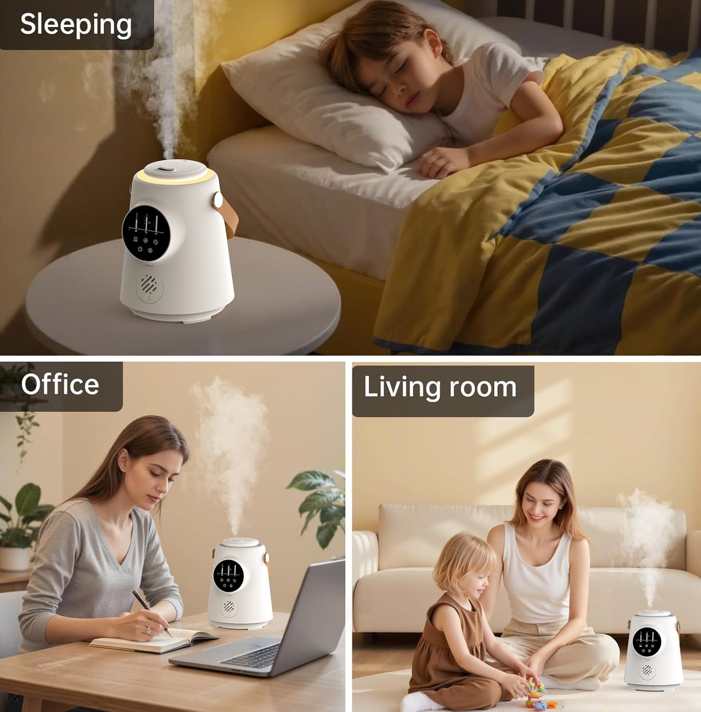 YOGIN Baby Humidifier for Bedroom Nursery – 2.5L Ultrasonic Cool Mist, Ultra-Quiet & Safe for Sleep, Auto Shut-Off, Adjustable Mist, Easy Clean, BPA-Free, for Baby and Kids Room