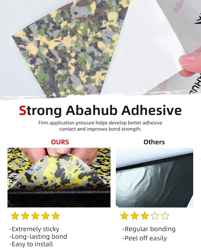 Abahub EVA Foam Boat Flooring Self-Adhesive Decking Surfboard Traction Pad |