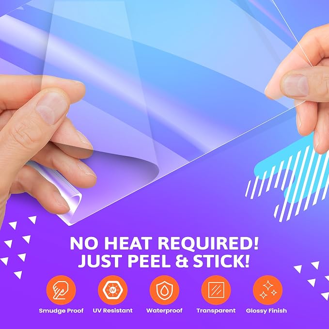 Frisco Craft Self Laminating Sheets, No Machine Needed, Self Sealing Laminate