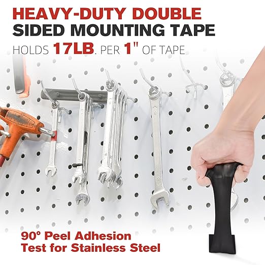 Double Sided Tape Heavy Duty, 0.5" x 16.5 ft Mounting Tape VHB 5925 Strong