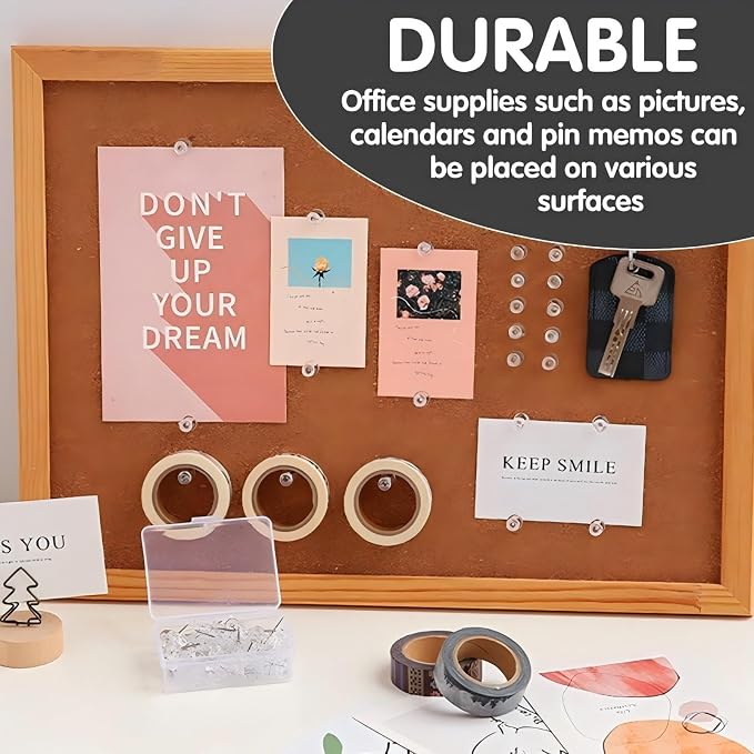 120-Pack Push Pins for Bulletin Board, Thumb Tacks
