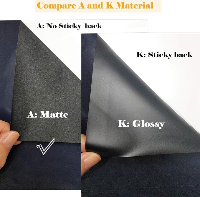 Guangyintong Heat Transfer Vinyl Black HTV Rolls, Matte Surface HTV