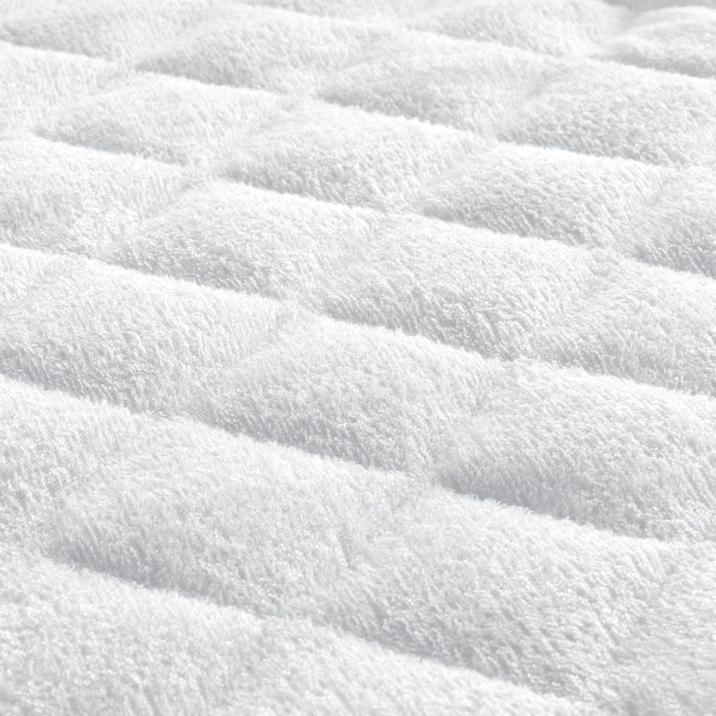 Diaper Changing Pad Liner Non-Slip, Waterproof Terry Mat, Quilted Absorbent Bassinet Liners Washable, 3 Pack 13"x 26" Reusable Portable Changing Table Pad Rectangle White