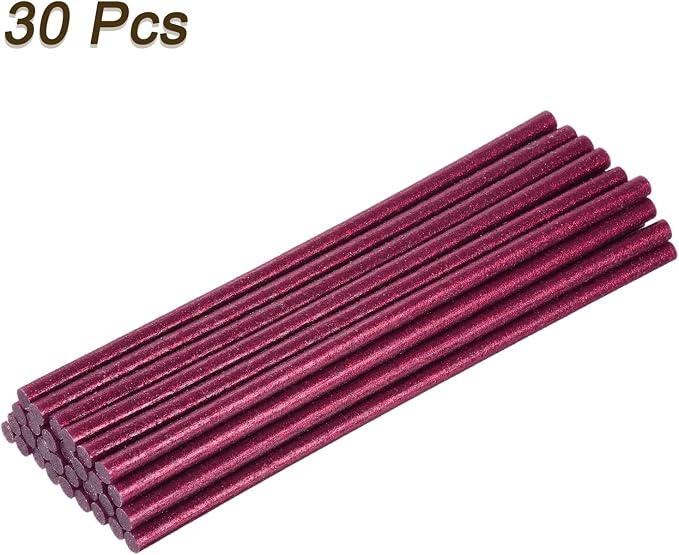 uxcell 30pcs Full Size Hot Glue Gun Sticks 8-inch x 0.27-inch High Sticky Small
