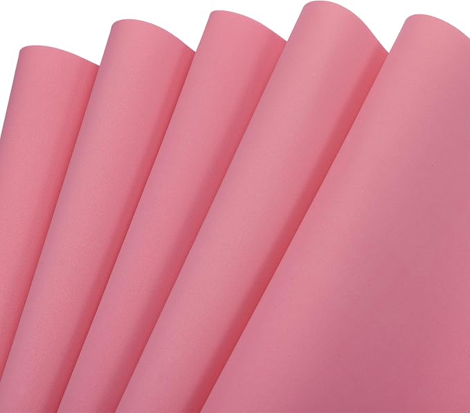 MECCANIXITY EVA Foam Sheets Pink 19.7 Inch x 19.3 Inch 1mm Thick Crafts Foam