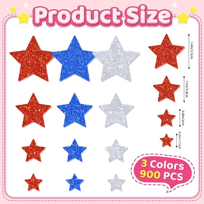 870Pcs Foam Stickers