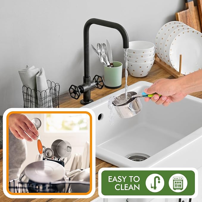 HOTEC 10-Pack Measuring Cups &Spoons Set, Kitchen Gadagets Cooking Baking