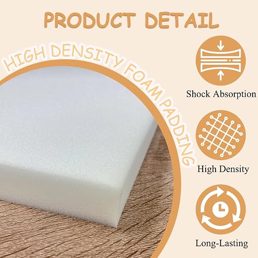 Polyurethane Foam 2 PCS 16 x 12 x 1 inch, High Density Cushion Foam