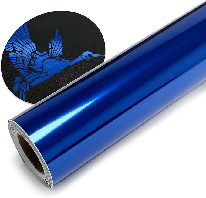 Royal Blue Metallic Heat Transfer Vinyl Roll