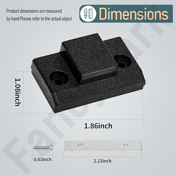 2 Pack Dust Cover Hinge Set Replacement Part for Turntables SL 1200 MKII / 1210 MKII, 1200M3D, MK2, MK3, MK4, M5G, SFUMM02N04, with Screws and Backing Plate