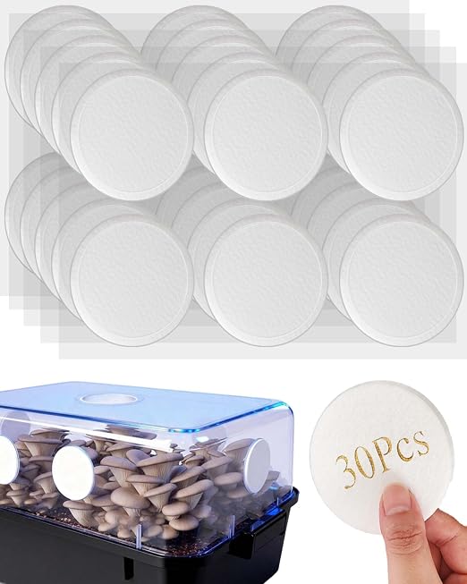 30Pcs Premium Monotub Filter Disks 2.88IN, 0.078IN Thick Ultra-Breathable