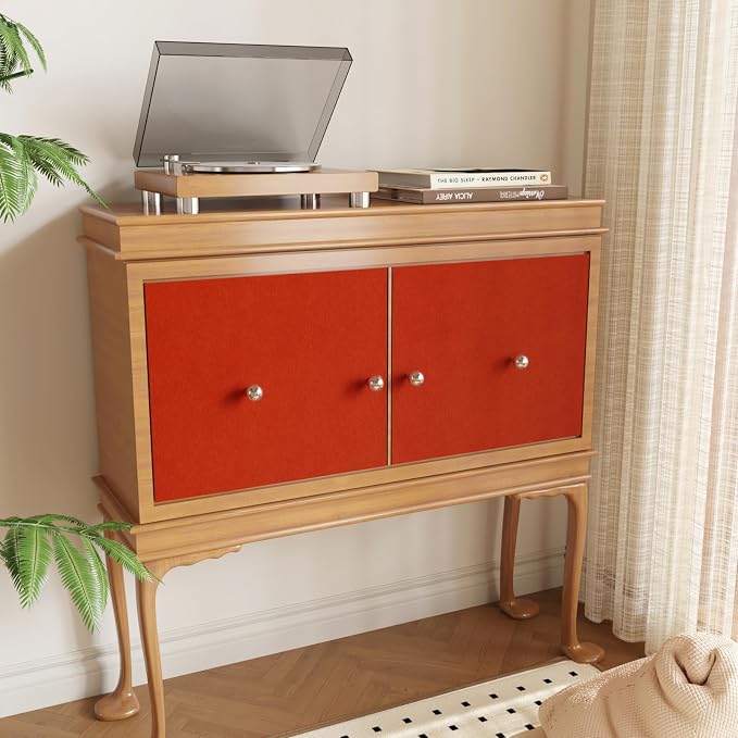 CRE8TIVE Hot Orange Felt Drawer Liners Self Adhesive Velvet Flocking Liner