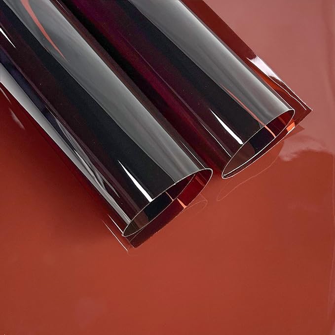 Transparent PVC Faux Leather Sheets, Glossy Waterproof Clear Vinyl Fabric