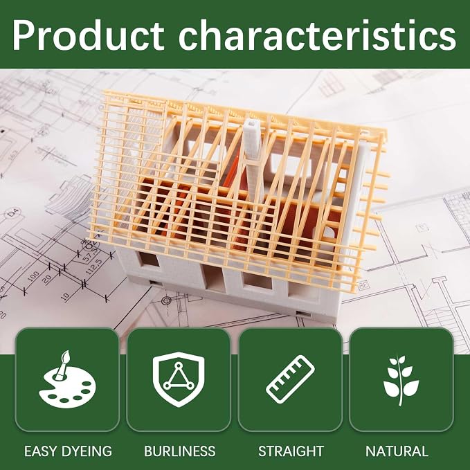 75 Pcs Balsa Wood Sticks 1/4 x 1/4 x 12 Inch balsa Wood Strips Hardwood Square