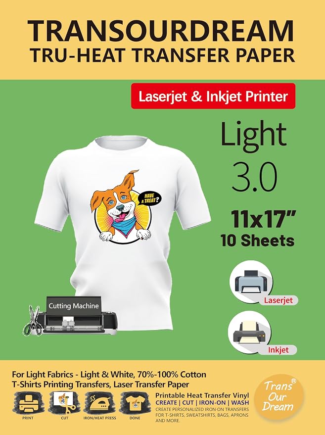 TransOurDream Iron on Heat Transfer Paper