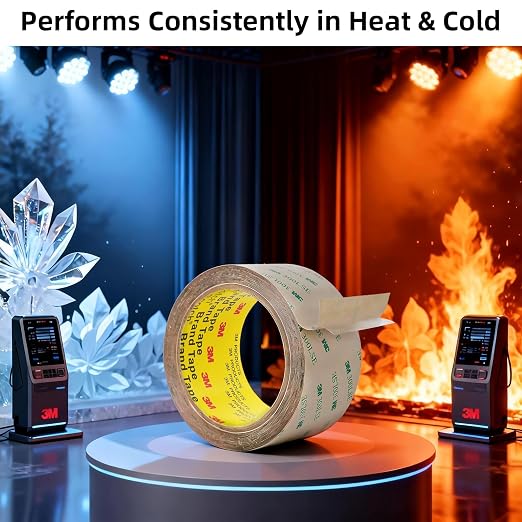 3M Double Sided Tape 300LSE 1.0" x 36Ft Clear, 1 Pack | Heavy Duty Adhesive Tape