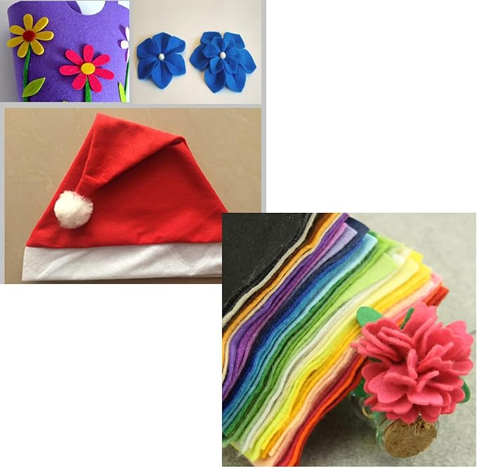 Soft Felt Fabric Sheets 1.6mm Thick Sewing Patwork Material Large Craft Felt