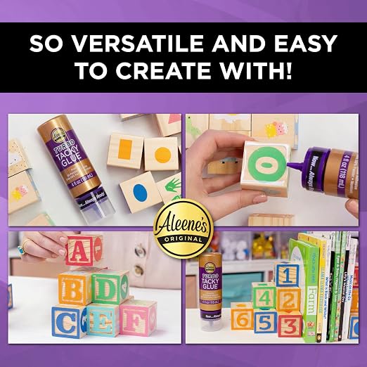 Aleene's Turbo Tacky Glue for Crafts in Always Ready Bottle, Strong Bond