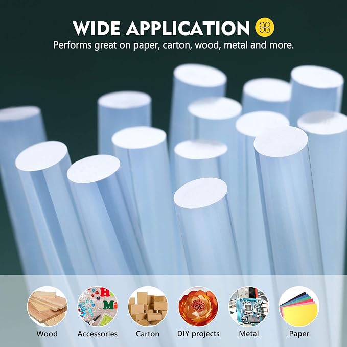 Magicfly Hot Glue Gun Sticks, Huge Pack of 800, 6 lbs, 4 Inch Long and 0.27