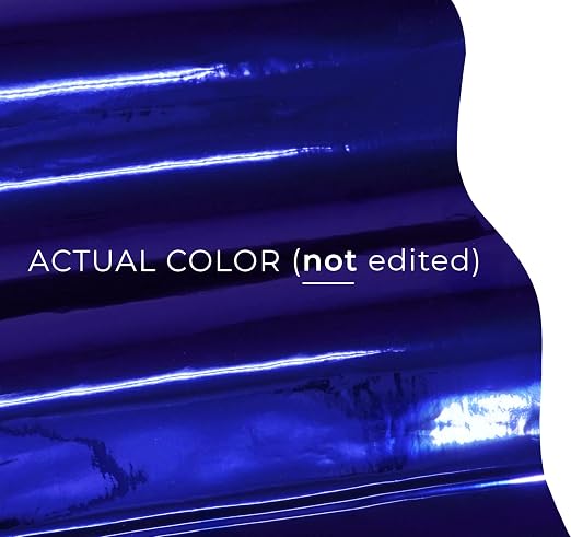 VViViD Chrome Blue Gloss DECO65 Permanent Adhesive Craft Vinyl Roll