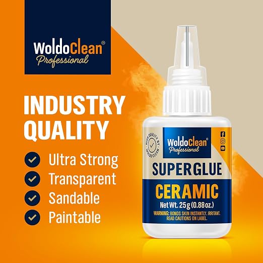WoldoClean Super Glue for Ceramics and Porcelain 25g