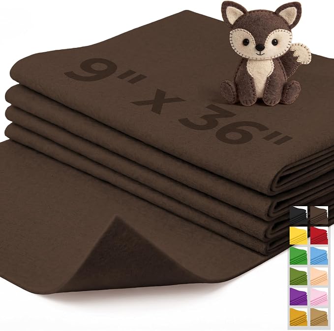 IONTACH 9" X 36" Soft Felt Sheets 1.6mm Thick | Acrylic Felt Fabric