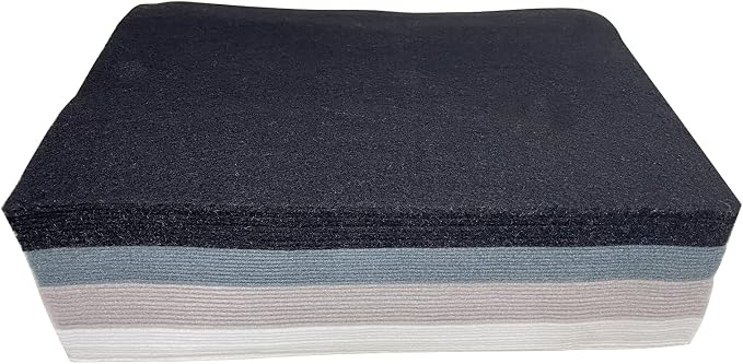 Jtnohx Soft Felt Sheets, 8x12 inches Assorted Craft Felt Fabric, 1.4mm Thick