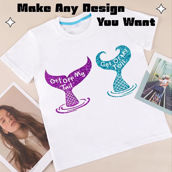 HTVRONT Glitter Heat Transfer Vinyl