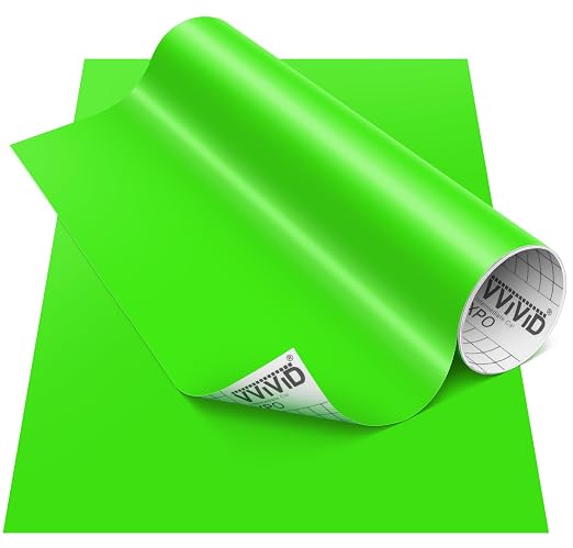 VViViD DECO65 Matte Pastel Yellow Green Permanent Adhesive Craft Vinyl