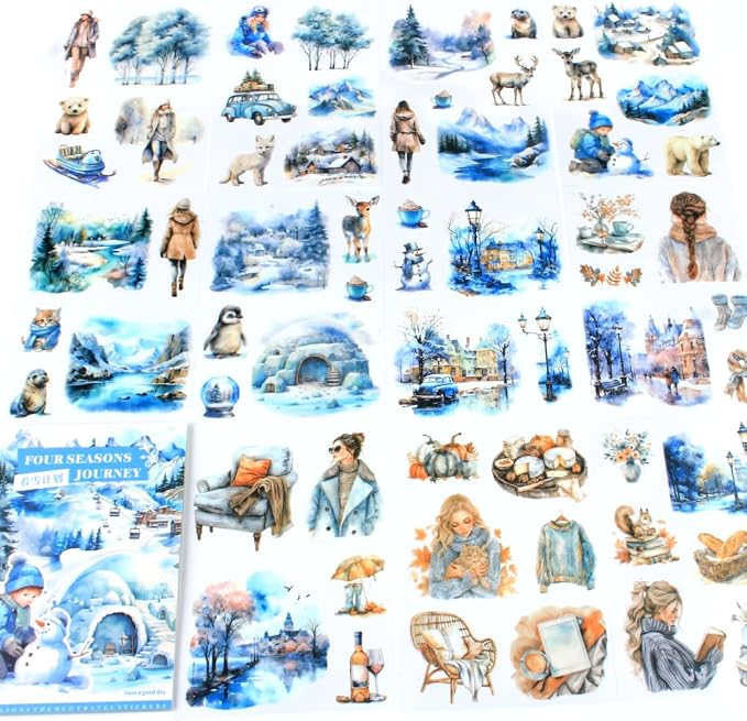 Winter Pre-Cut Journal Sticker Book