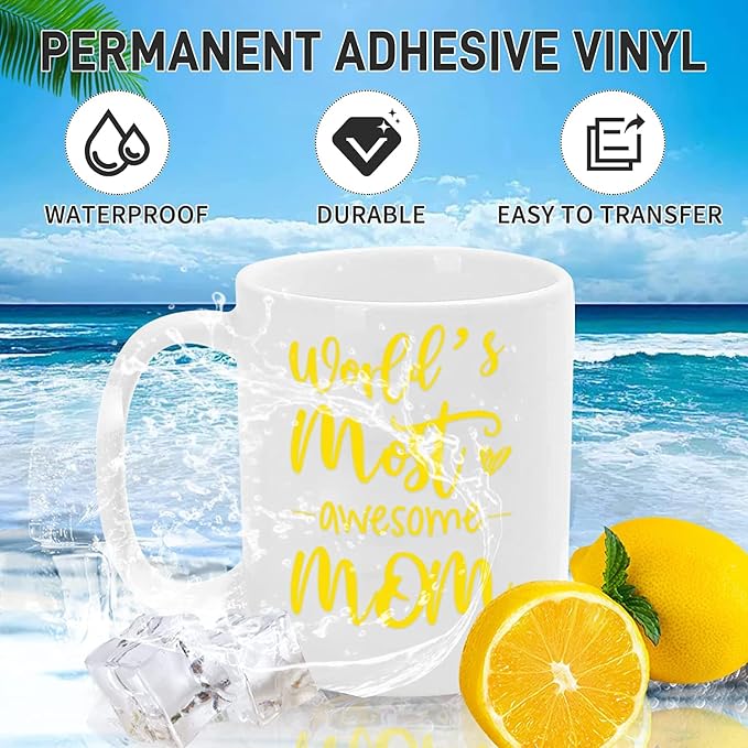 IModeur Yellow Permanent Vinyl, Party Decoration