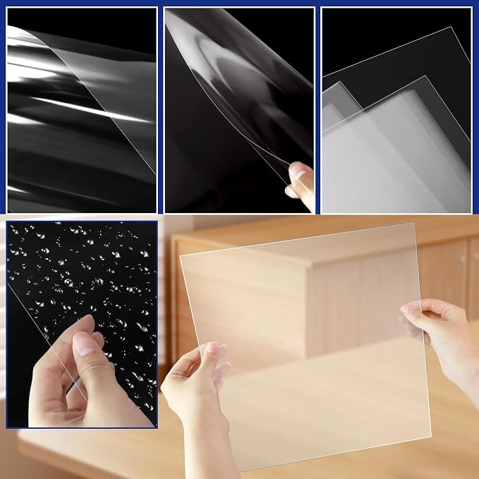 FSWCCK 30 Pcs 4 mil 12 x 12 Inch Translucent PET Blank Stencil Sheets, Mylar