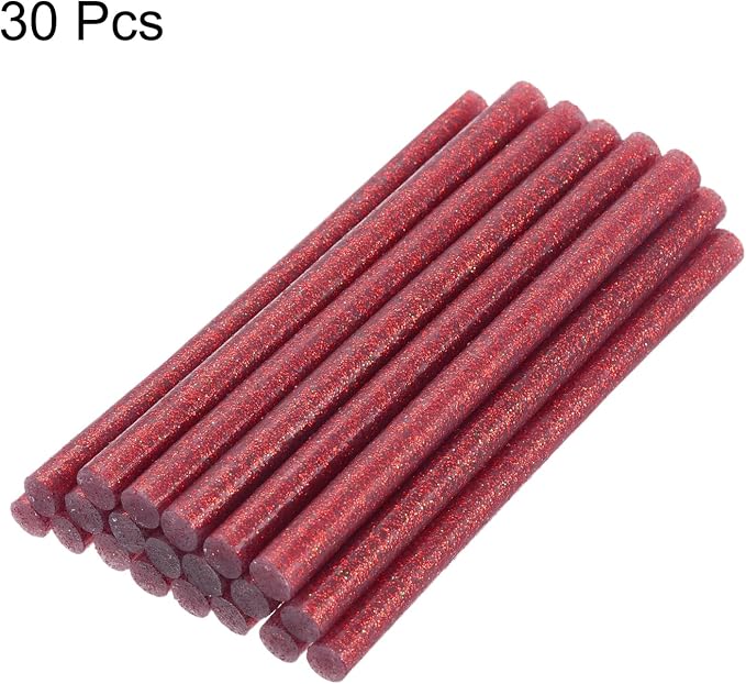 uxcell 30pcs Mini Hot Glue Gun Sticks 4-inch x 0.27-inch High Sticky Small Hot