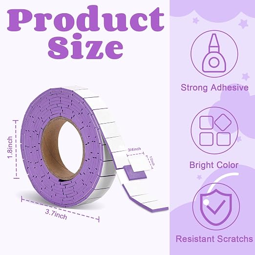 168 Pcs Foam Tape Craft Double Sided Precut 3/4 X 1/2 Inch 3D Adhesive Foam