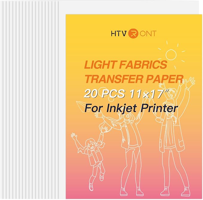 HTVRONT Heat Transfer Paper for Light T Shirts