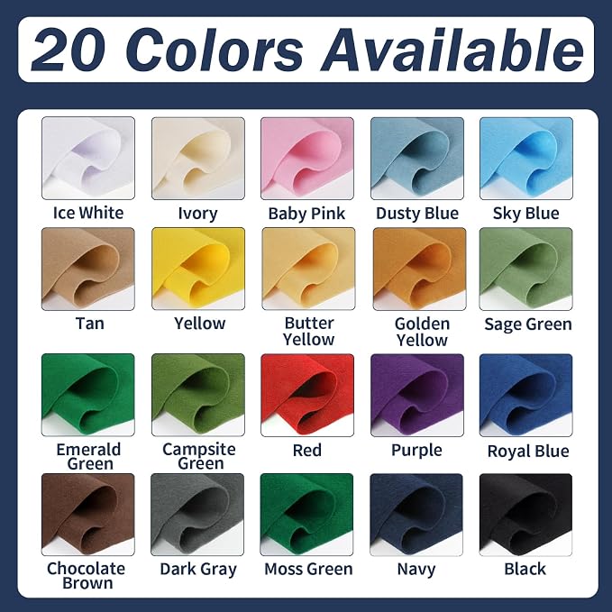 Royal Blue Felt Fabric Sheet 108" X 36", 1.4mm Thick Large Soft Durable