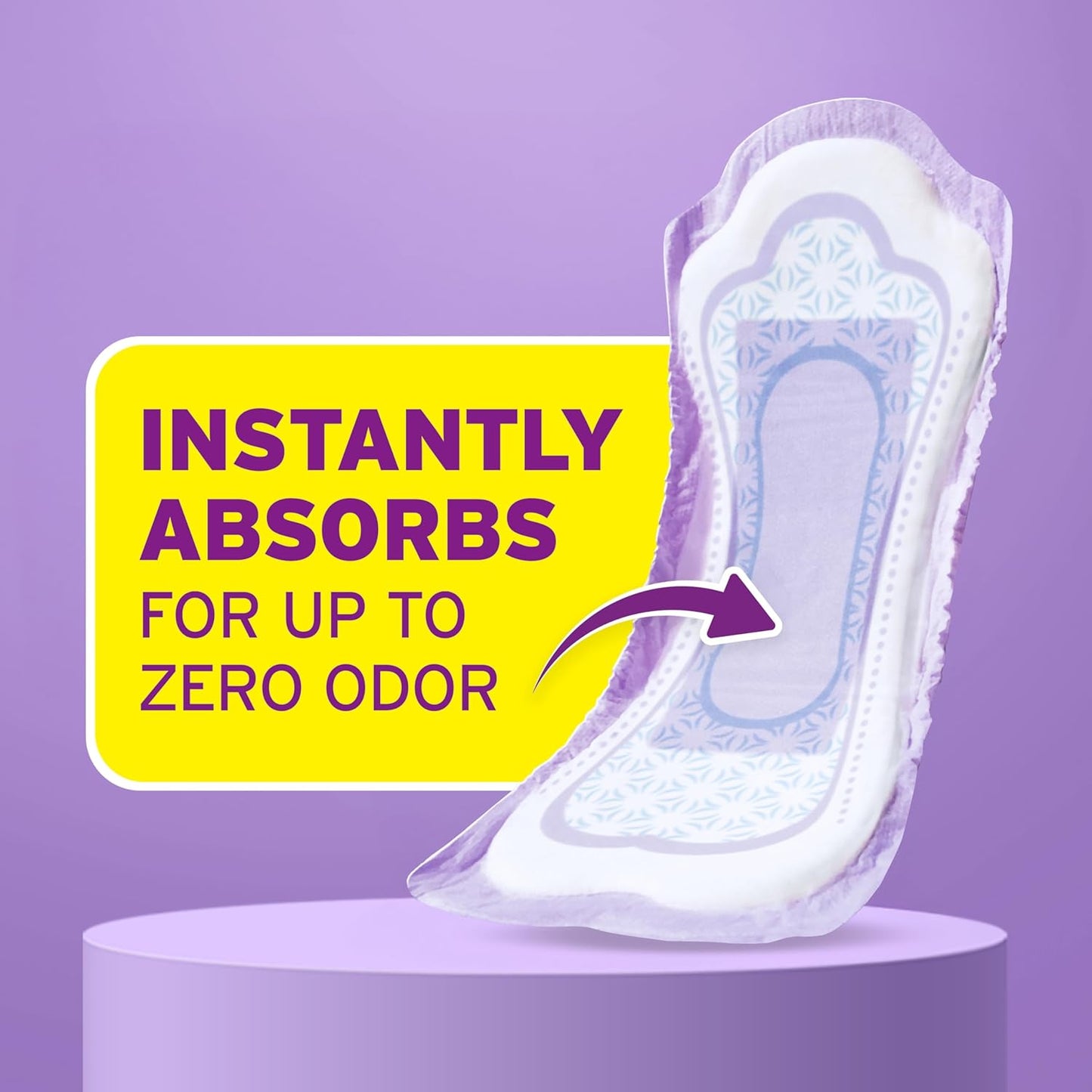 Poise Incontinence & Postpartum Pads for Bladder Leaks, 5 Drop Maximum Absorbency, Regular Length, 96 Count, Packaging May Vary