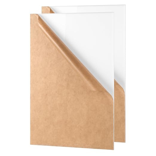 KAITELA White Cast Acrylic Sheet 12" x 16" x 1/8" Thick, Laser Cutting