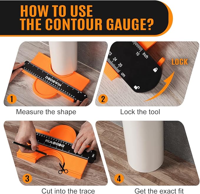 DODOWIN 10 Inch Contour Gauge