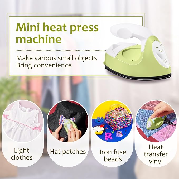 Honoson Mini Craft Iron Mini Heat Press Small Iron 3.93 x 2.36 x 2.76 in