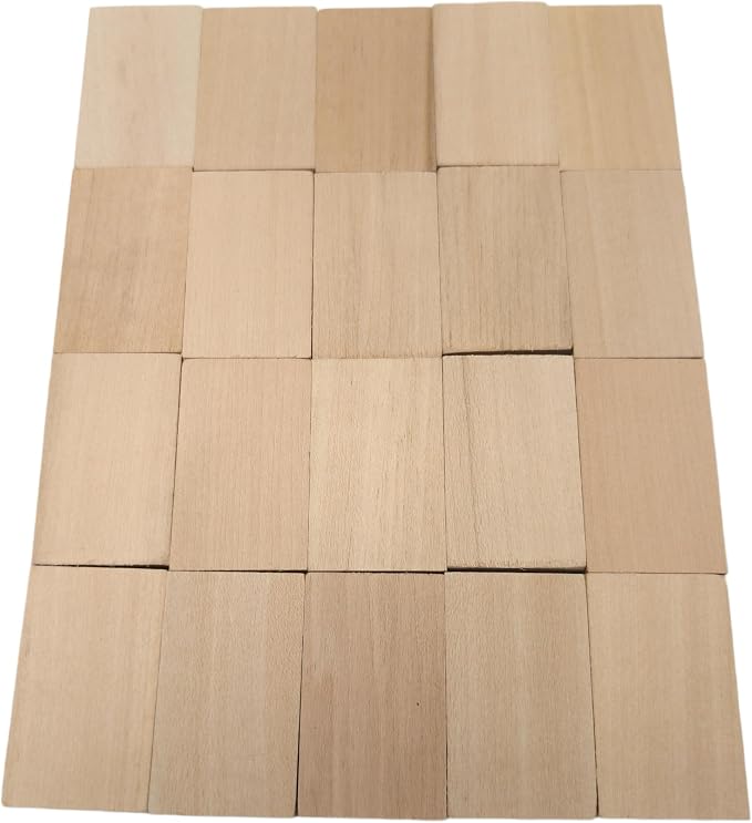 20PCS Basswood Carving Blocks, Whittling Wood Carving Kit, Unfinished Wooden