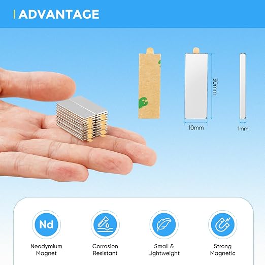 UTOMAG 20 Pcs Rectangular Neodymium Magnets