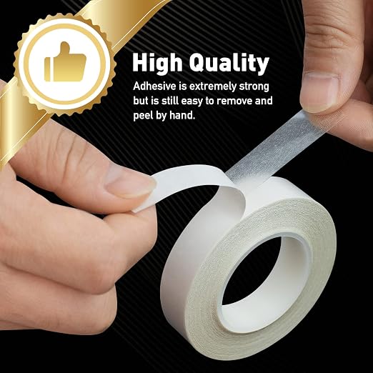 3 Rolls Thin Double Sided Tape for Crafts, Scrapbooking, Photography, Paper