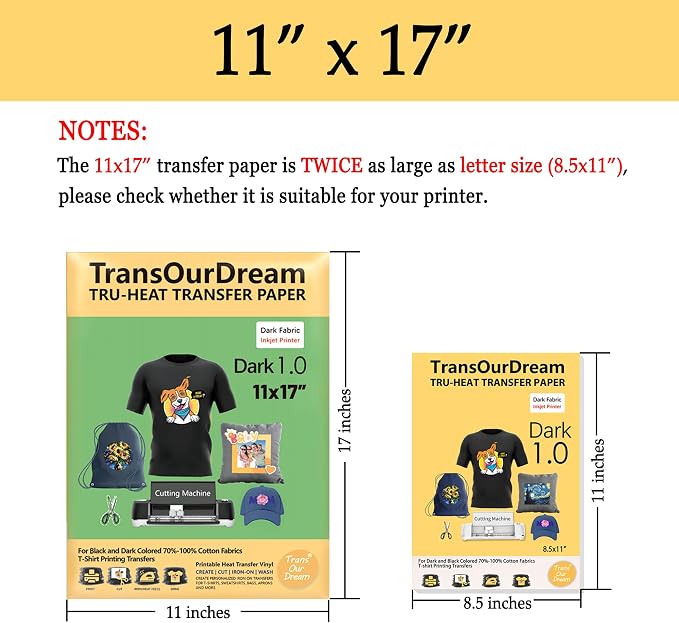 TransOurDream Dark Heat Transfer Paper