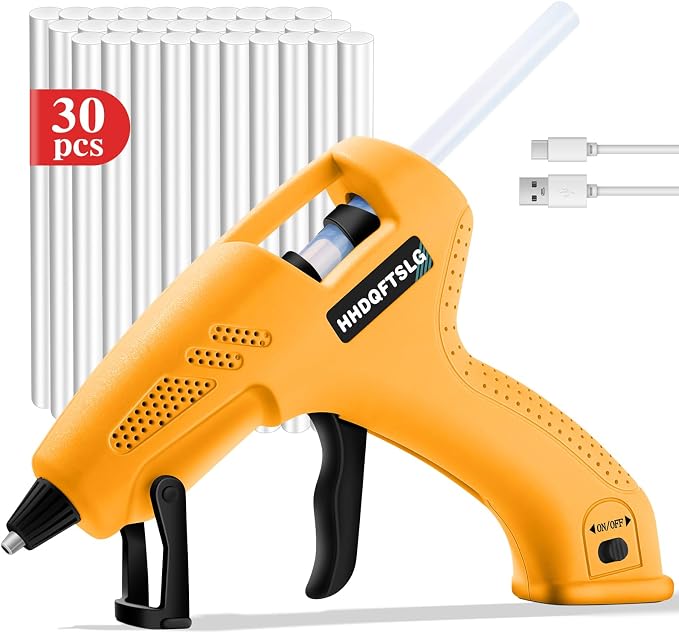 Cordless Hot Glue Gun, Fast Preheating