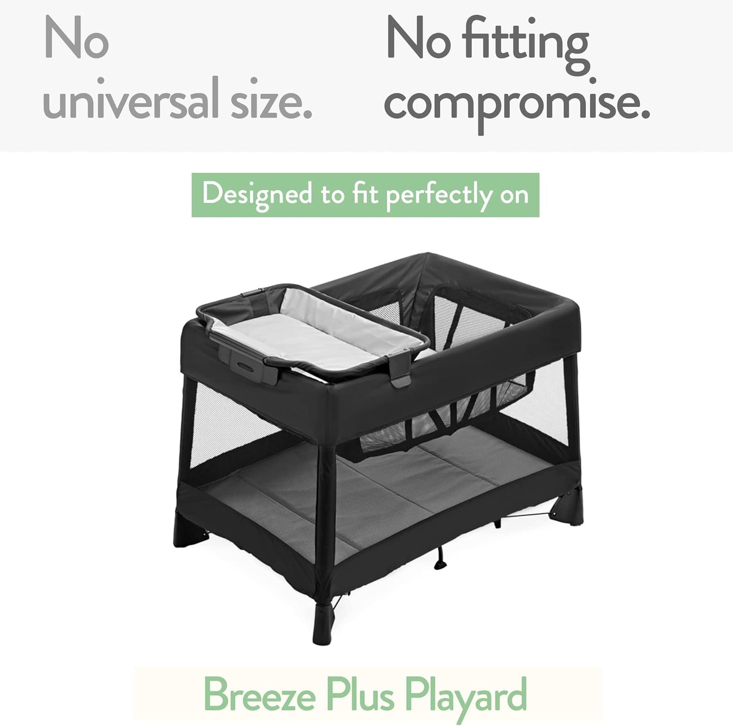 Pack and Play Sheets Fitted – Compatible with 4moms Breeze Plus Playard and Other Large Playpen Mattress – Snuggly Soft 100% Jersey Cotton – Beige + Rusty Brown – 2 Pack