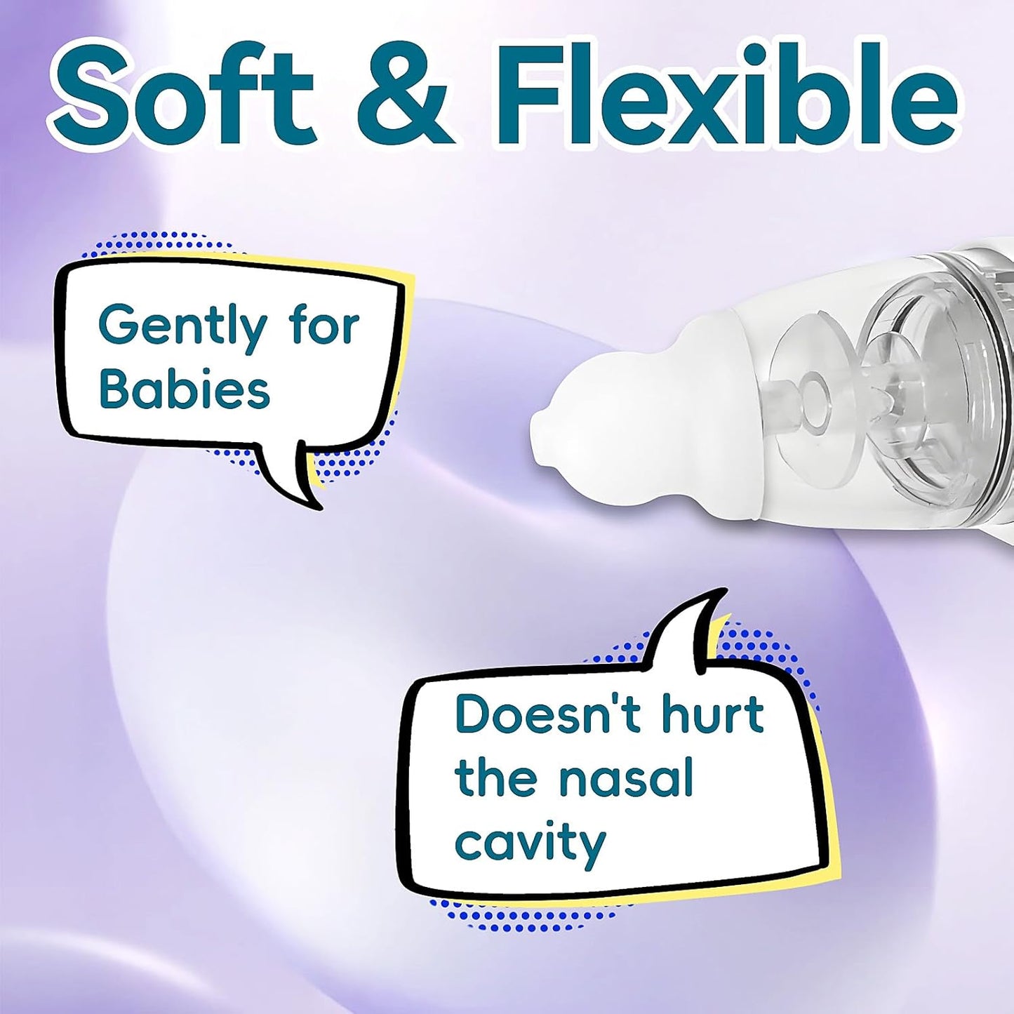 Compatible with Grownsy / Watolt / LittleTora / HEYVALUE / Cocobela / HailiCare / MOMIDEAL / KIDIRA / TEQIN Baby Nasal Aspirator Replacement Tips (3 Packs)