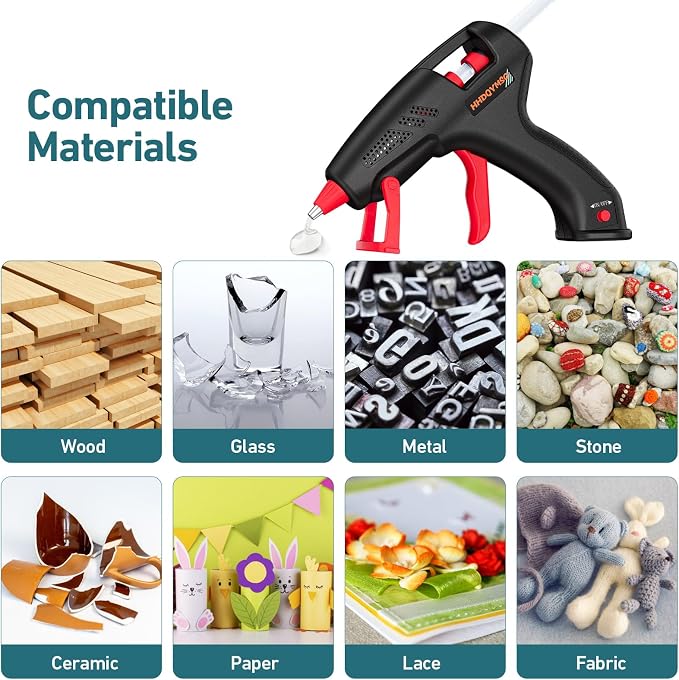 Cordless Hot Glue Gun, 20W Hot Glue Gun